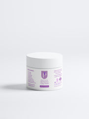 A white plastic jar of Pimp My Detox Clay Mask with purple text and logo, set against a clean white background with a soft shadow.