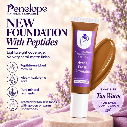 Foundation With Peptides-35 Tan Warm