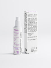 A white spray bottle labeled 'Floralise' next to its white product box, both featuring light purple text, on a clean light gray background.
